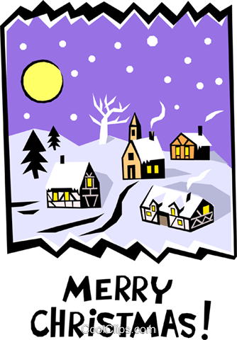 Feliz Natal Livre De Direitos Vetores Clip Art Ilustração - Cartoon Christmas Tree With Presents (334x480), Png Download