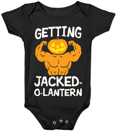 Getting Jacked O Lantern Baby Onesy - Baby Gaming (484x484), Png Download