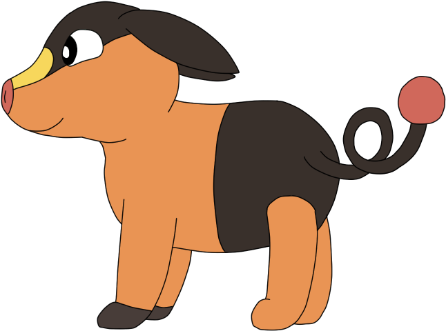 Favorite Fire Type Haha I Was Able To Draw Tepig After - Dog (652x486), Png Download