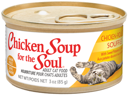 Grain Free Wet Cat Food - Chicken Soup For The Soul Grain-free Chicken Souffle (500x380), Png Download