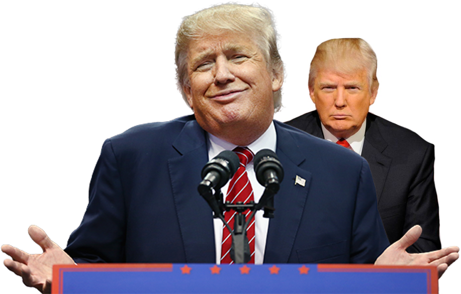 Donald Trump Has An Evil Doppelganger - Trump Don T Know (938x615), Png Download