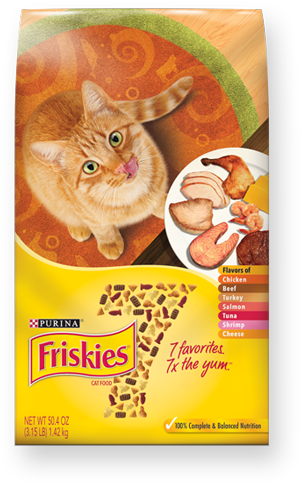 Shop Now - Purina Friskies 7 Cat Food 12 Oz. Pouch (700x489), Png Download