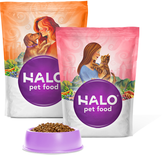 We Care About The Welfare Of All Animals - Halo Purely For Pets - Spots Stew Grain-free Healthy (558x536), Png Download
