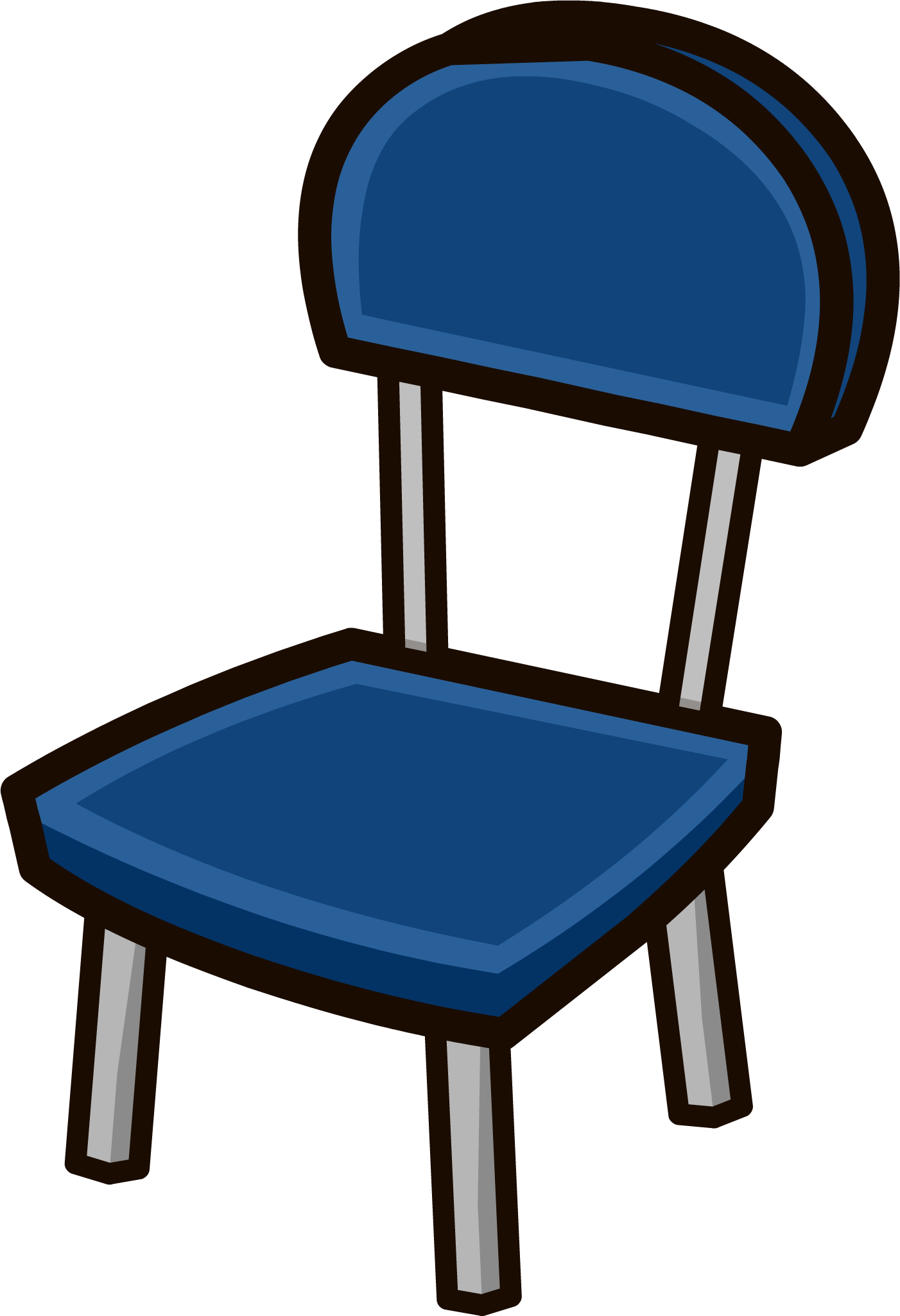 Judge's Chair Furniture Icon Id 823 - Club Penguin Chair (1402x2051), Png Download