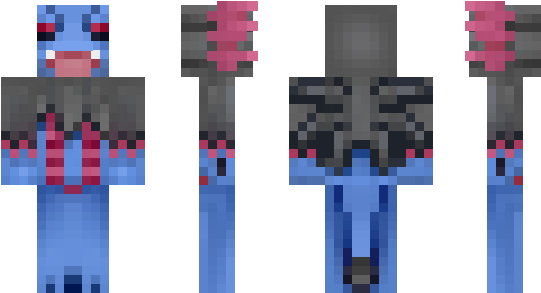 Minecraft Skin Hydreigon - Skins De Teletubbies Minecraft (600x348), Png Download