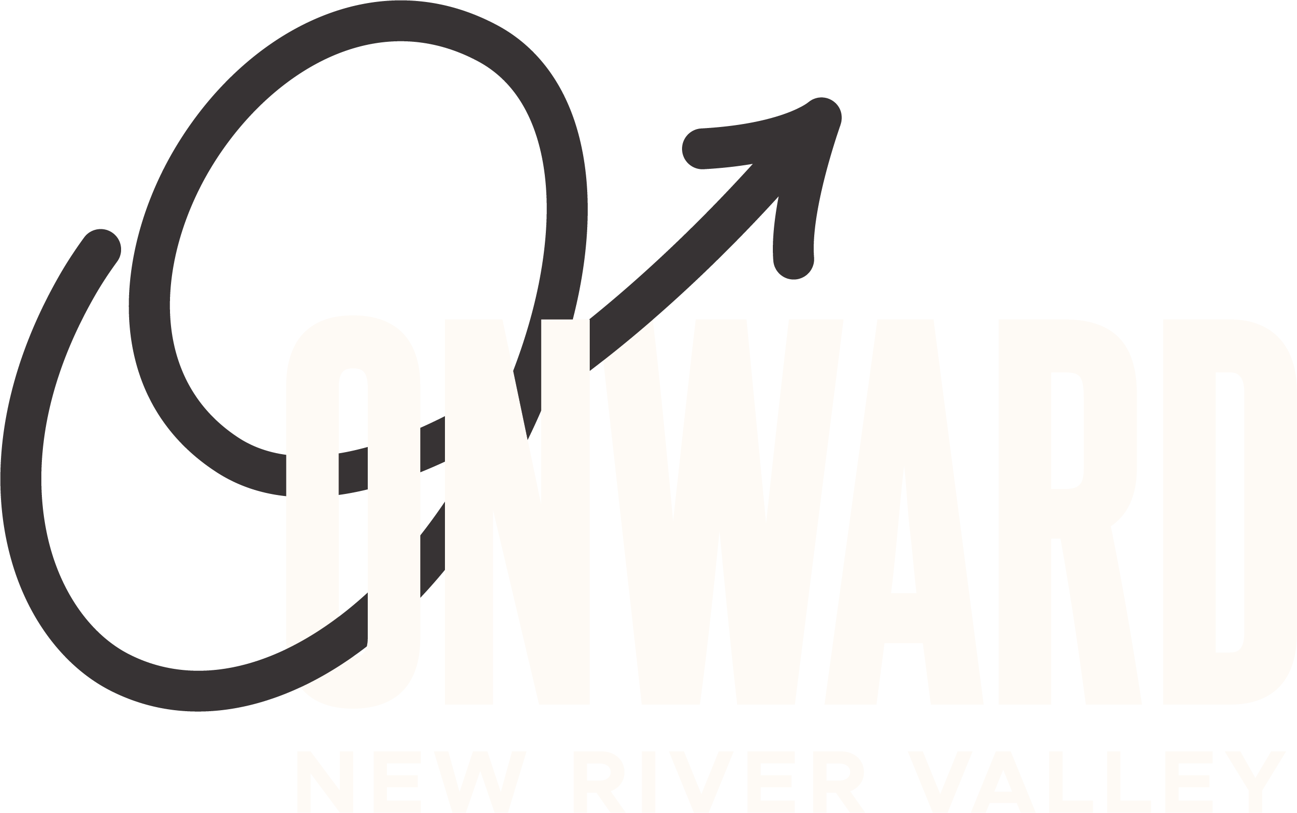 Onward New River Valley - Graphic Design (2571x1613), Png Download
