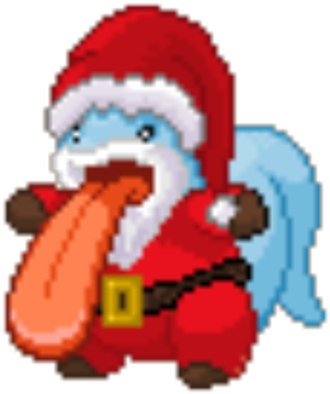 Santa Lickitung - Cartoon (420x420), Png Download