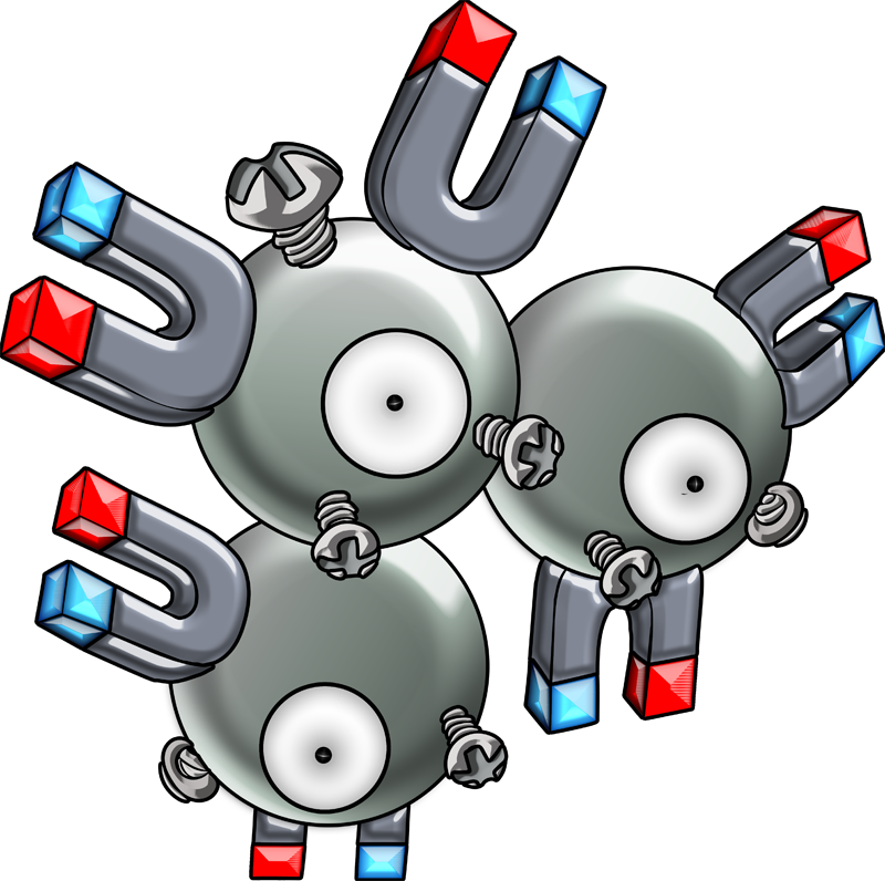 Shiny Magneton Pokédex (800x796), Png Download