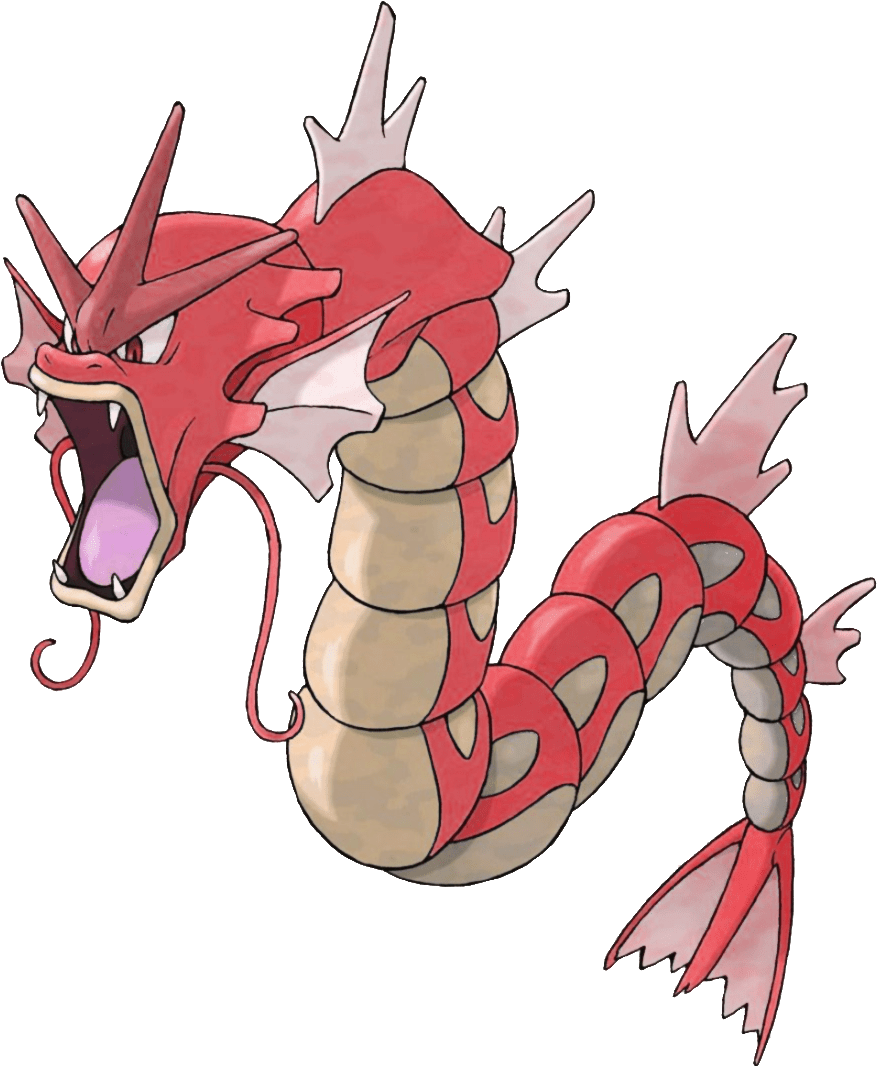 Pokemon Gyarados (885x1068), Png Download