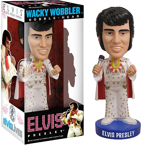 Elvis Presley -aloha Wacky Wobbler - Funko Wacky Wobbler Bobble Head Elvis Presley (aloha (460x471), Png Download