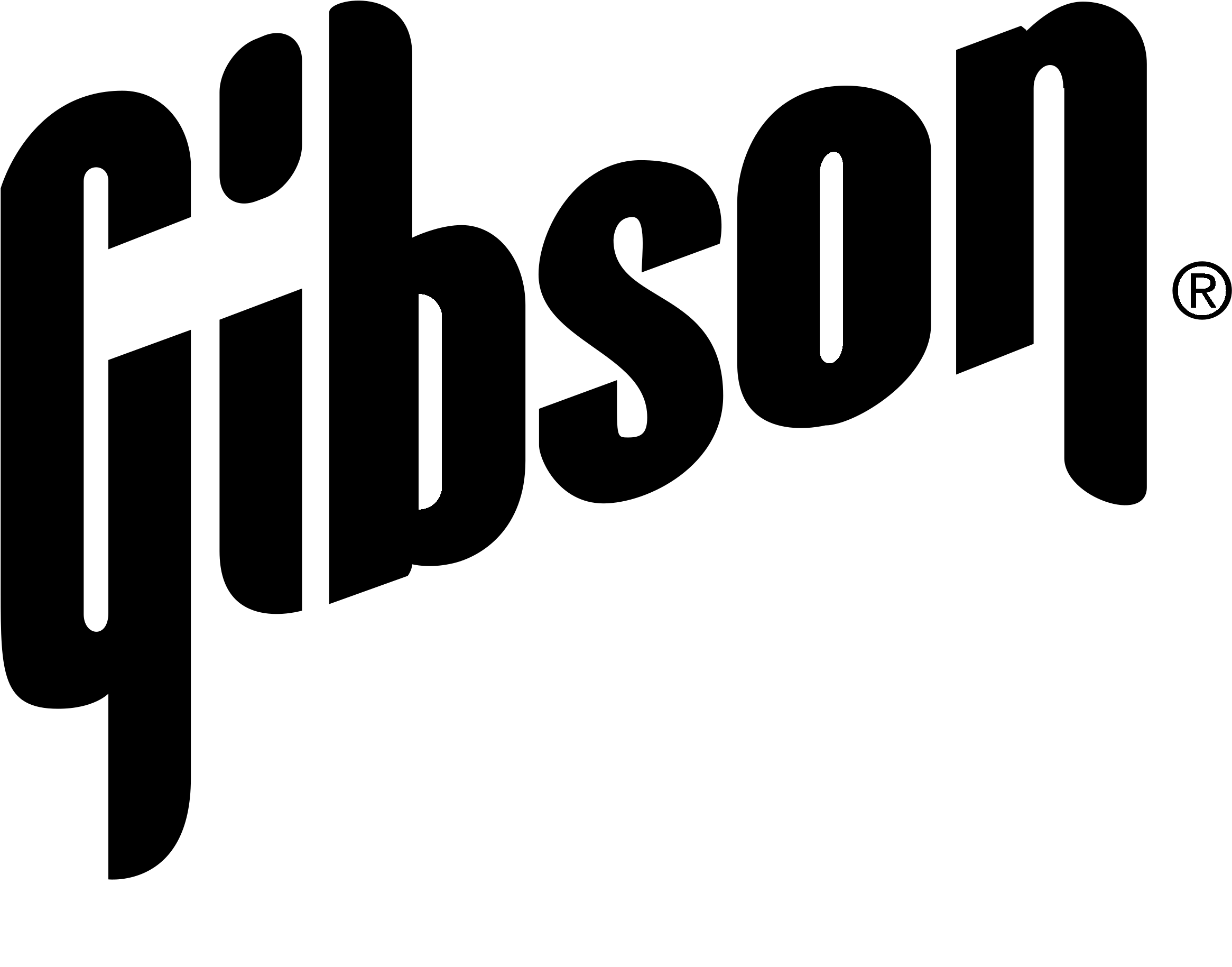 Gibson Usa Logo Black And White - Gibson Usa T Shirt (2400x2400), Png Download