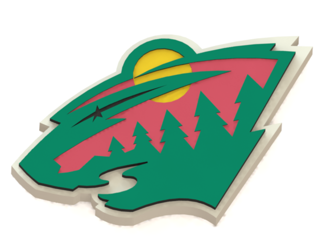 Minnesota Wild Logo 3d Print - Minnesota Wild Logo Png (667x500), Png Download