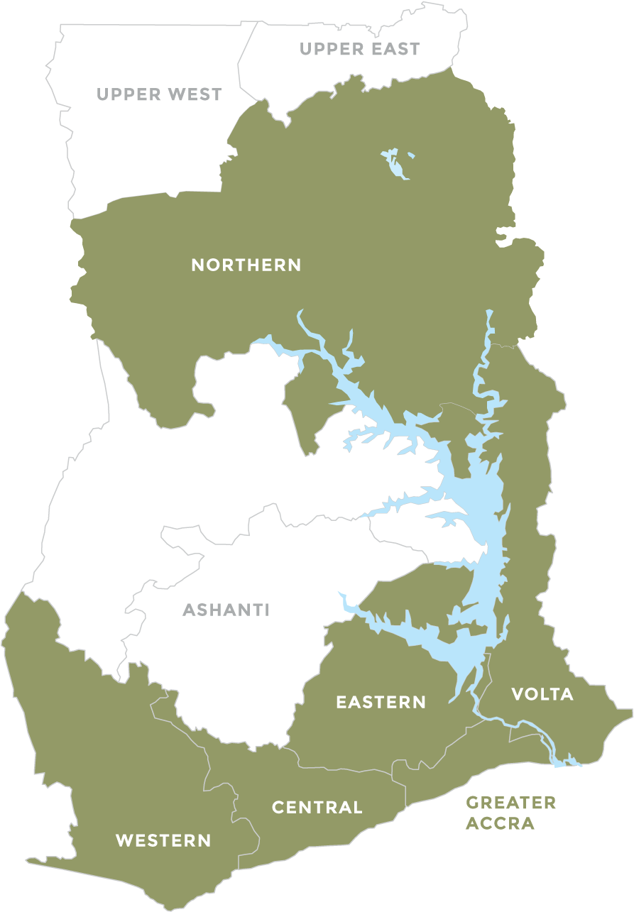 No R Thern V O L T A E A S Tern Central We S Tern - Ghana Flag (900x1295), Png Download