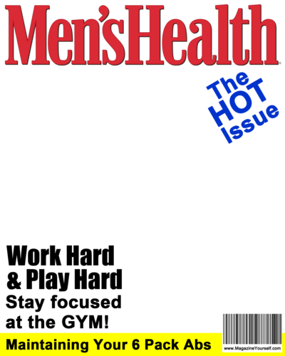 Download Hd Create A Fake Men S Health Magazine Cover Mens Magazine Cover Template Transparent Png Image Nicepng Com
