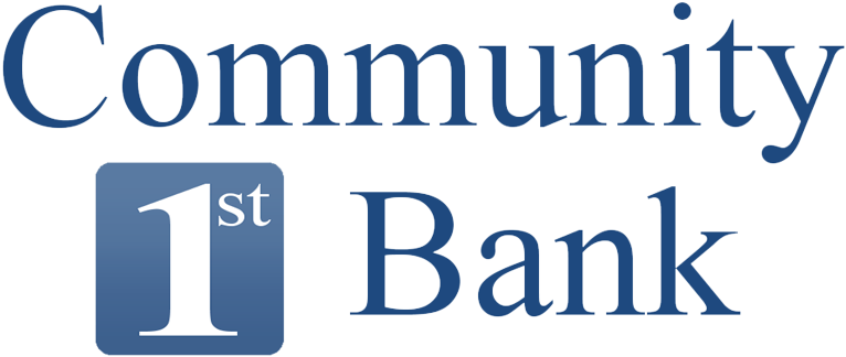 Community First Bank Las Vegas - Community 1st Bank Logo (779x355), Png Download