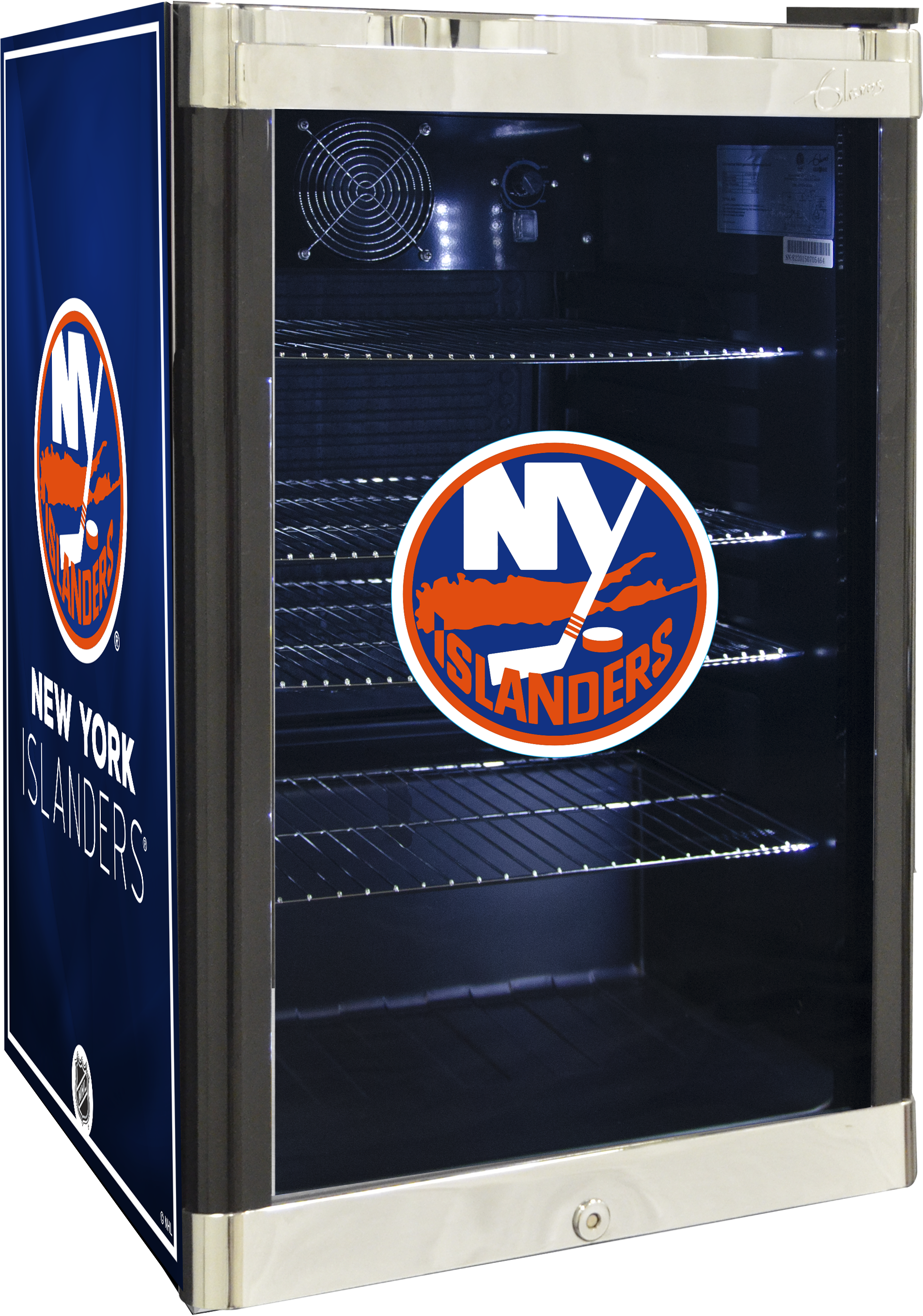 Nhl Refrigerated Beverage Center - Nhl Refrigerated Beverage Center 4.6 Cu Ft- New York (2205x2890), Png Download