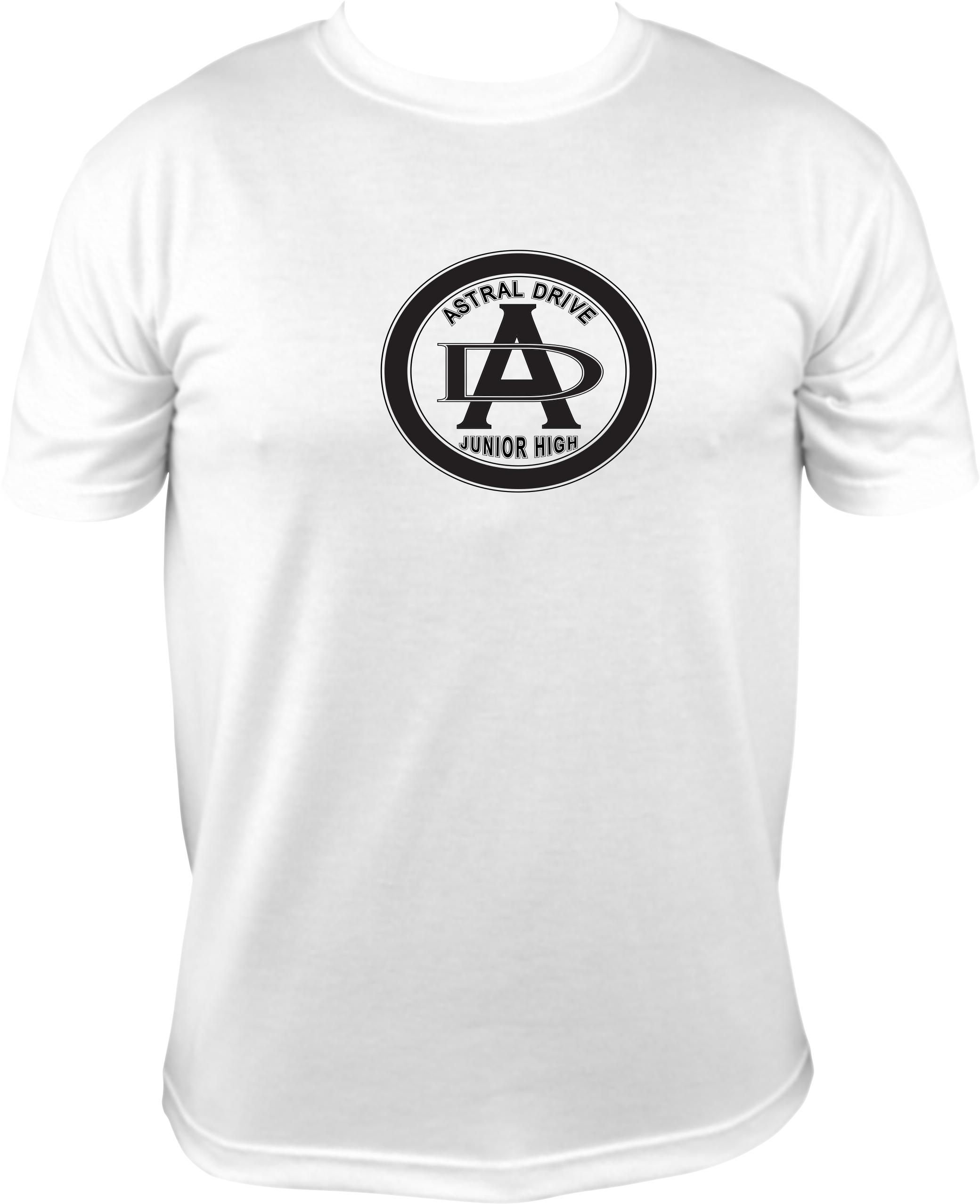 Gildan T-shirt Astral Drive Logo Across Front (black) - T Shirt Design Rock (2080x2555), Png Download