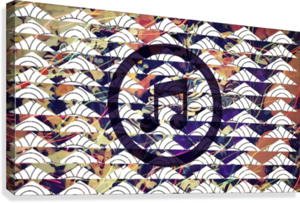 Color Of Music Cammie Rayas Canvas Print - Motif (429x291), Png Download