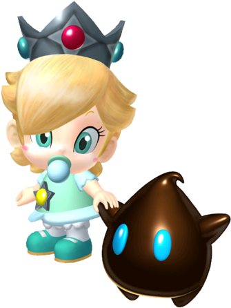 Baby Rosalina - Baby Rosalina From Mario (400x479), Png Download