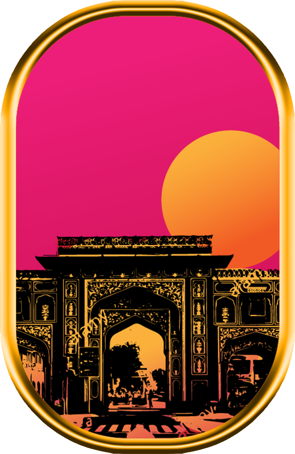 Golden Sticker - Sticker (2048x2048), Png Download