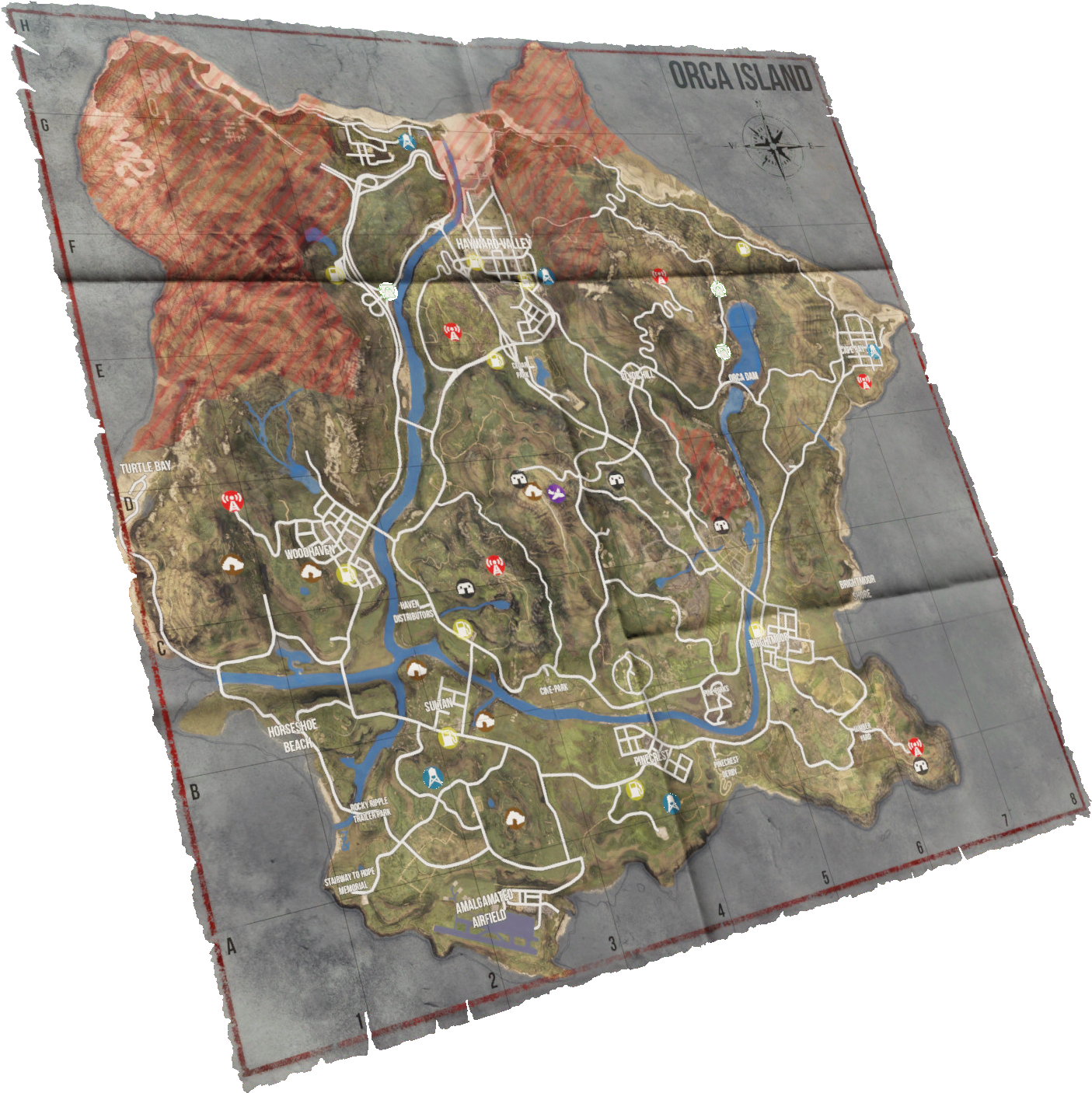 Map 2048 - Wiki (1539x1539), Png Download