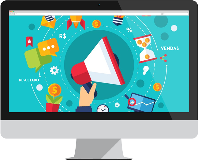 Computador Marketing (738x565), Png Download