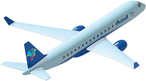05 Revista Azul Almanaque Aviao Azul - Avião Da Azul Png (560x560), Png Download