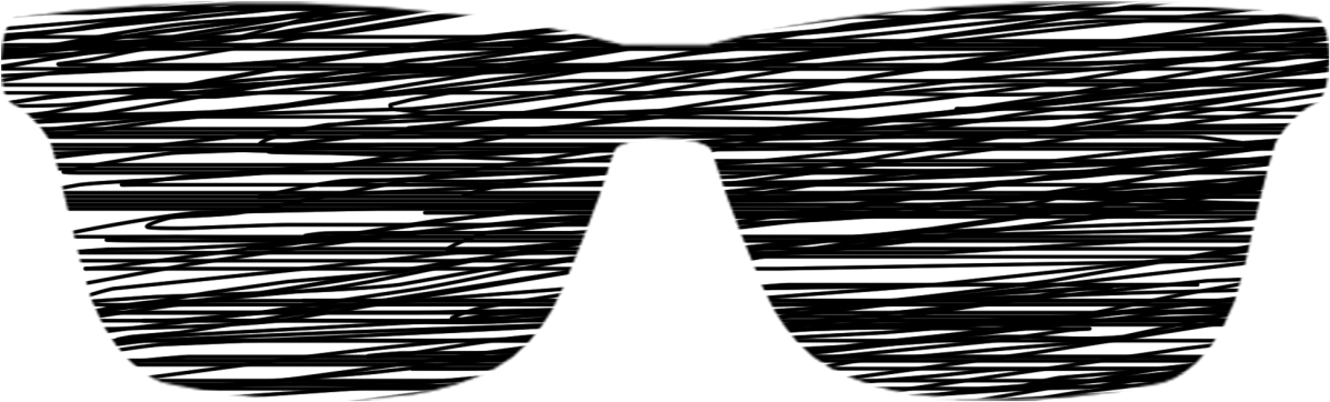 Cropped Glasses Icon 1991836 - Sunglasses (1200x500), Png Download