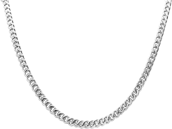 Cadena De Plata Ljca01 - White Gold Chain Price (640x480), Png Download