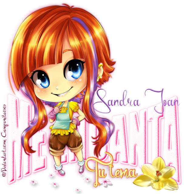 Tags Gracias X Compartir, Apoyando Tema & Buen Tema - Chibi (650x650), Png Download