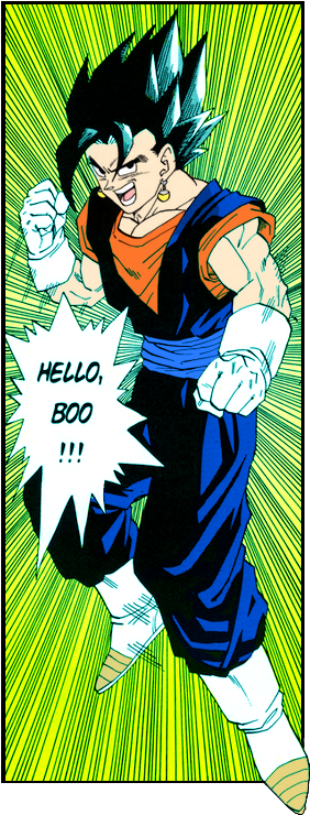 Transparent Vegito - Dragon Ball Z Manga Vegito (400x849), Png Download