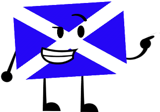 Scottish Flag - Escocia Bandera (400x300), Png Download