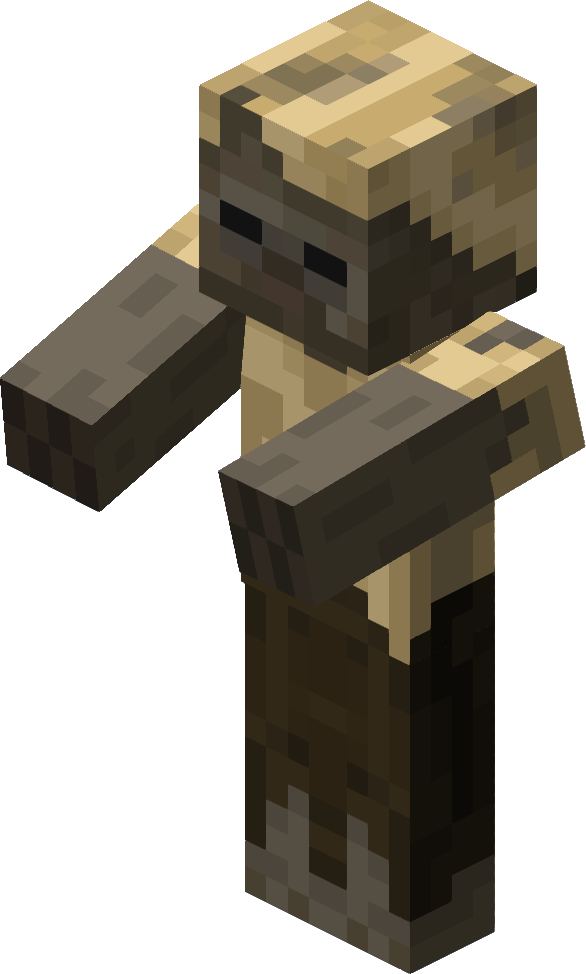 Minecraft Baby Zombie Husk (586x974), Png Download