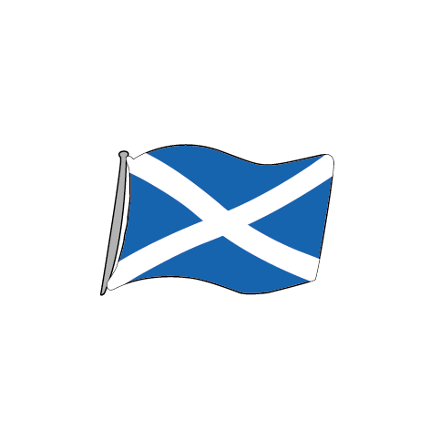 Customised Scottish Flag Stickers - Graphic Design (472x472), Png Download