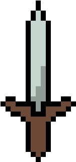 Greatsword - Water Pixel Art Png (420x380), Png Download