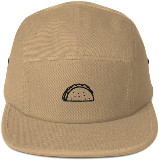 Taco Icon 5 Panel Hat - Hat (600x600), Png Download