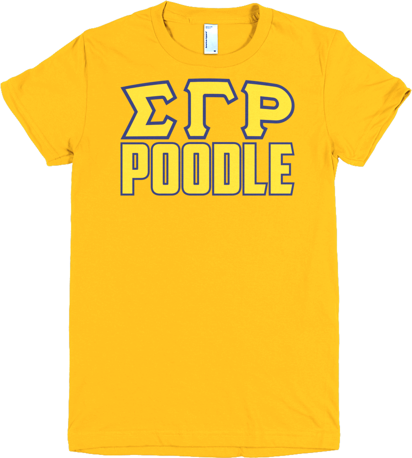 Sigma Gamma Rho -poodle (1000x1000), Png Download