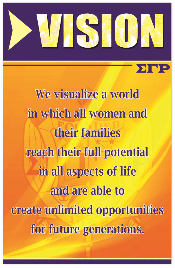 Sigma Gamma Rho Vision Wall Art - Art (1024x1024), Png Download