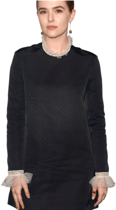 Zoey Deutch Is The Kind Of Young Actor Who Seems Constantly - Under Armour Men's Black Challenger Ii Track Jacket (330x412), Png Download