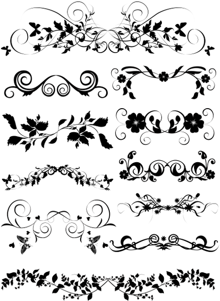 Цветочный Узор, Винтажный Узор, Цветочный Орнамент, - Ornate Floral Header (434x600), Png Download