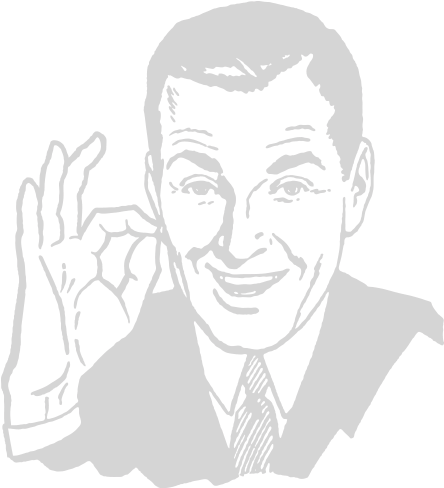 Feeling Lucky - Art Print: Pop Ink - Csa Images' Man Making Aok Gesture, (700x500), Png Download