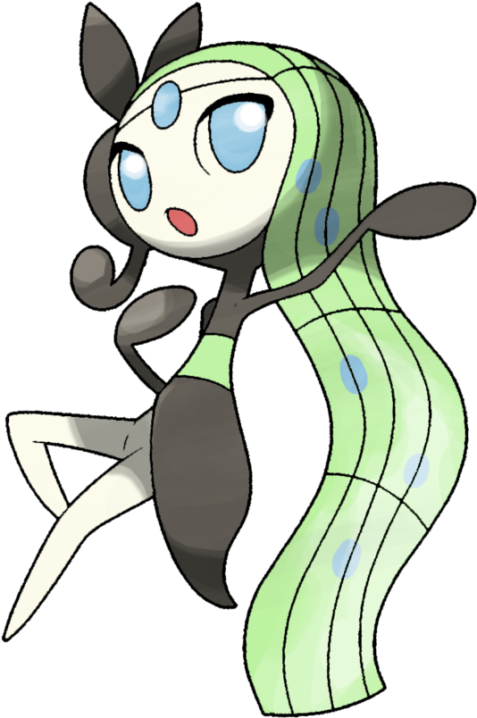 Meloetta - Pokemon Meloetta Aria (800x920), Png Download