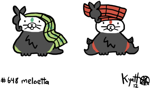 New Impokédex - Meloetta - Pinterest (500x300), Png Download