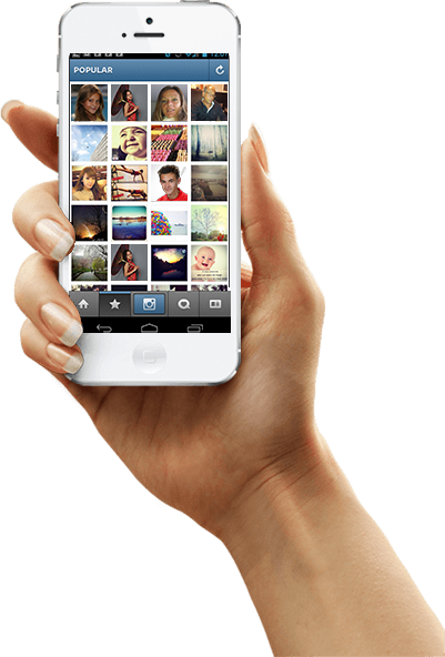 Buy 500 Instagram Followers - Mobile Phone (401x592), Png Download