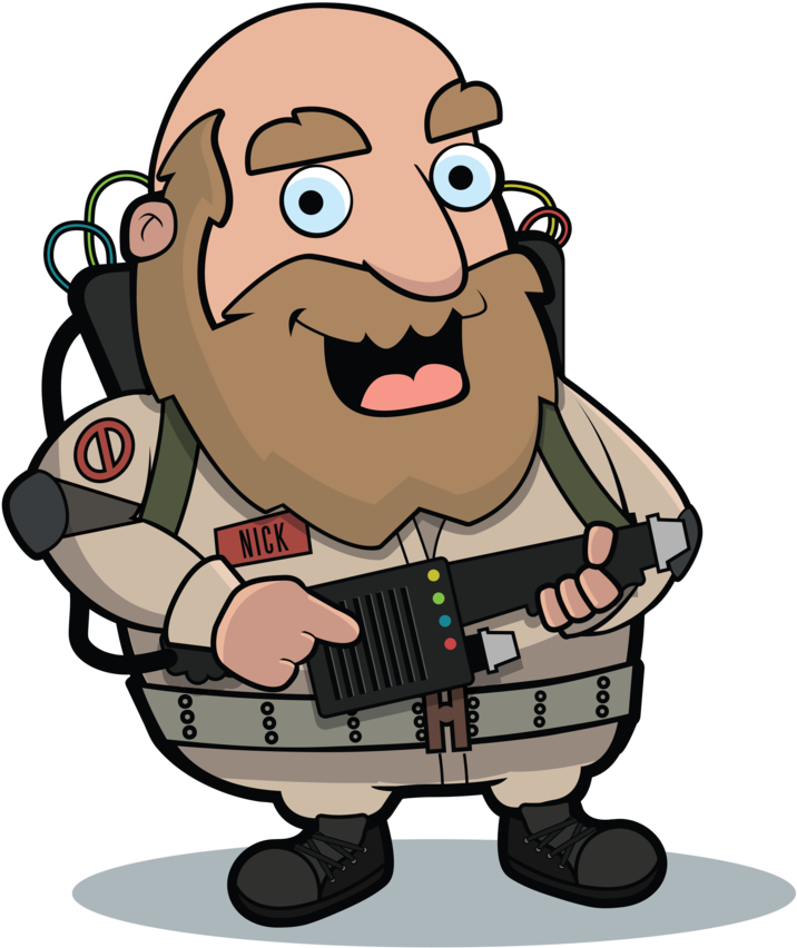 Ghostbuster-04 - Drawing (1000x923), Png Download