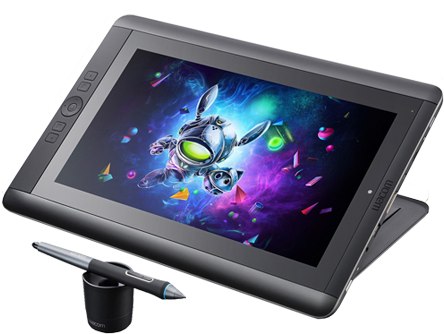Wacom Cintiq Companion Hybrid 32gb (536x479), Png Download