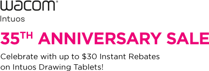 Wacom 35th Anniversary Sale Celebrate With Up To $30 - Lilac (700x250), Png Download
