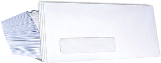Custom Envelopes Stock Envelopes - Envelope Stock (539x335), Png Download