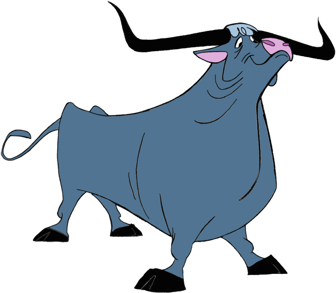 Babe The Blue Ox - Disney Paul Bunyan Babe (720x621), Png Download