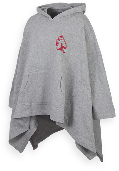 Cover Image For Ladies Amanda Hooded Poncho - Hoodie (600x600), Png Download